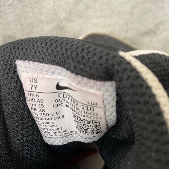 Nike Court Borough Mid 2 White University Red (GS) CD7782-110 Youth Sz 7Y - Picture 9 of 11